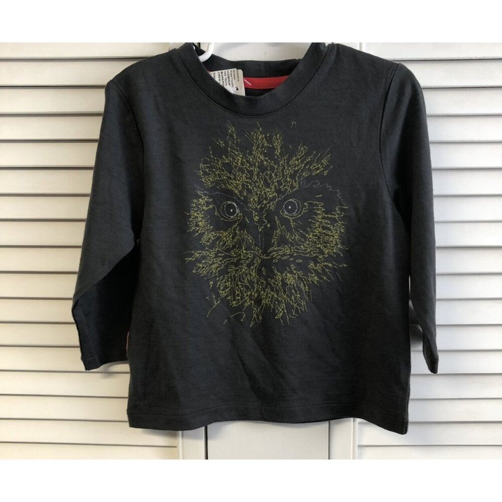 Icebreaker Nwt Size 2T Grey Wool Long Sleeved Crew Tee